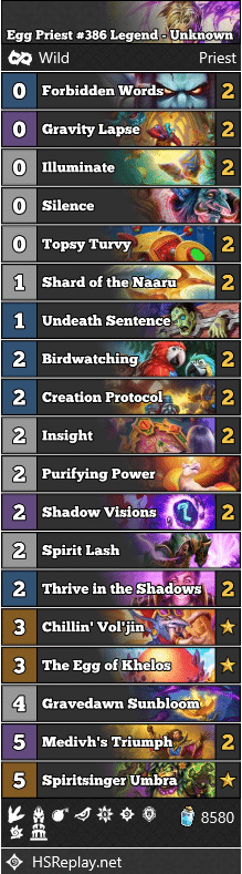 Egg Priest #386 Legend - Unknown