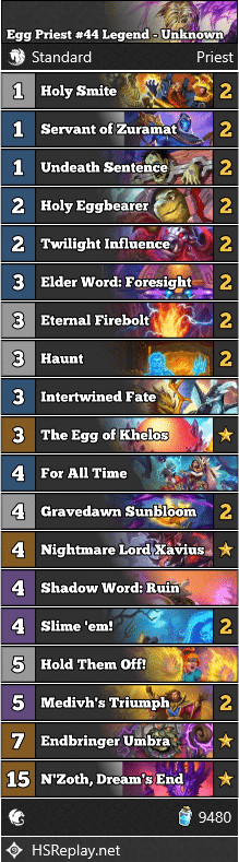 Egg Priest #44 Legend - Unknown