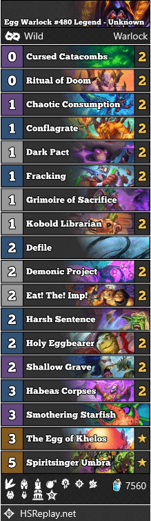 Egg Warlock #480 Legend - Unknown