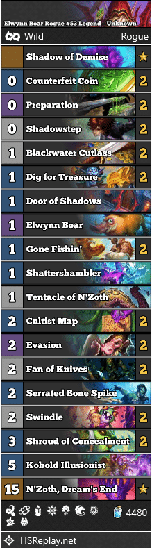 Elwynn Boar Rogue #53 Legend - Unknown
