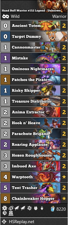 Hand Buff Warrior #152 Legend - Unknown