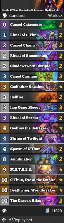 Herald C'Thun Warlock #96 Legend - MudkipOvO