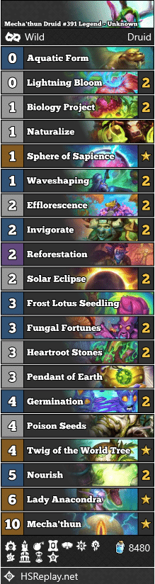 Mecha'thun Druid #391 Legend - Unknown