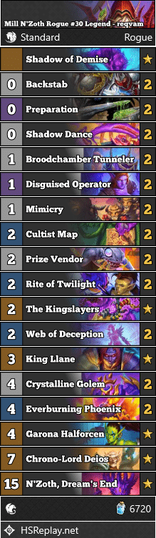 Mill N'Zoth Rogue #30 Legend - reqvam