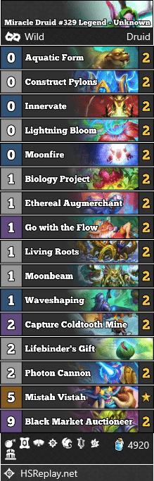 Miracle Druid #329 Legend - Unknown