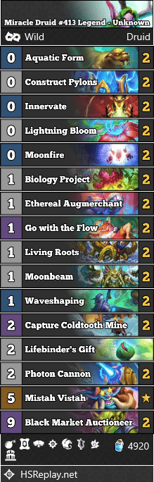 Miracle Druid #413 Legend - Unknown