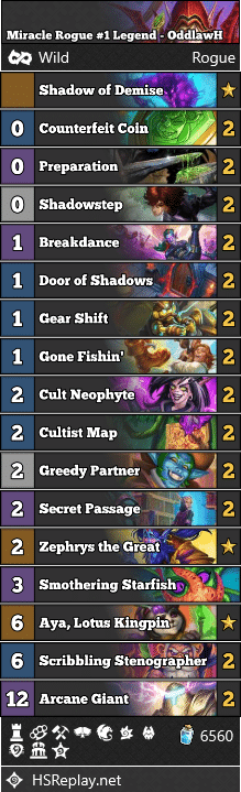 Miracle Rogue #1 Legend - OddlawH