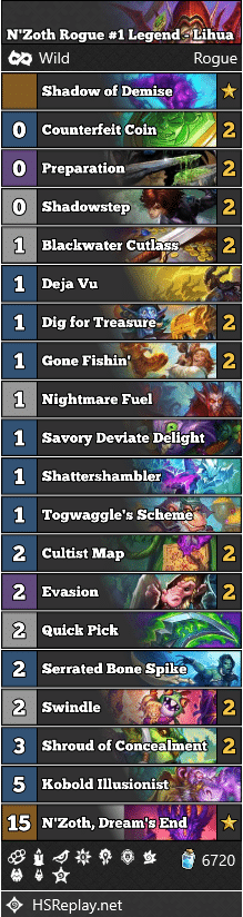 N'Zoth Rogue #1 Legend - Lihua