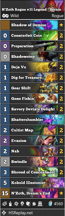 N'Zoth Rogue #31 Legend - Bernie