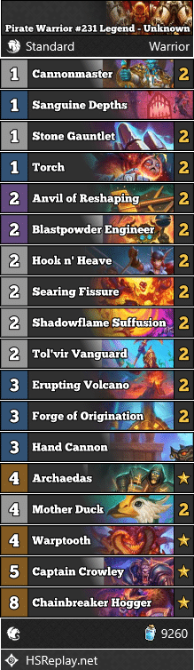 Pirate Warrior #231 Legend - Unknown