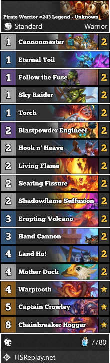 Pirate Warrior #243 Legend - Unknown
