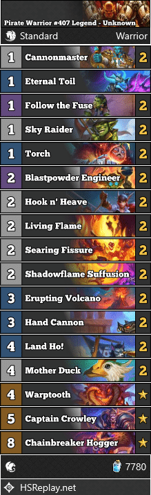 Pirate Warrior #407 Legend - Unknown