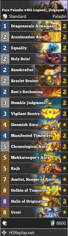 Pure Paladin #482 Legend - Unknown