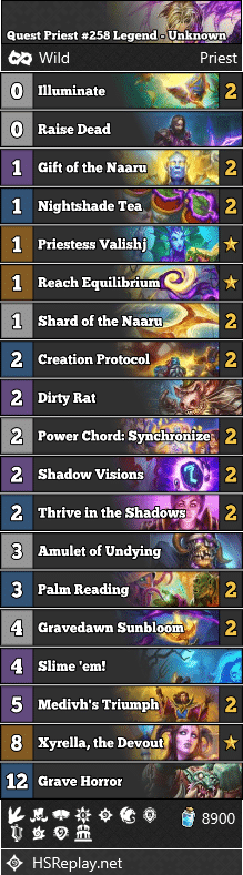 Quest Priest #258 Legend - Unknown