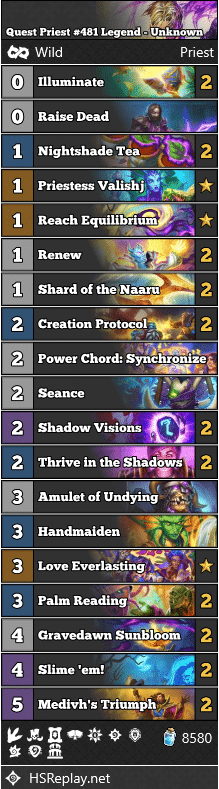 Quest Priest #481 Legend - Unknown