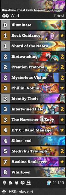 Questline Priest #206 Legend - Unknown