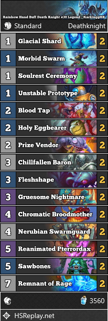 Rainbow Hand Buff Death Knight #30 Legend - KarkinggHS