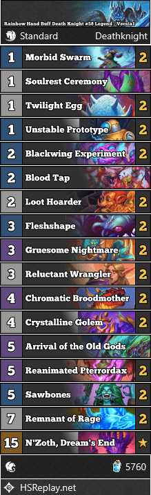 Rainbow Hand Buff Death Knight #58 Legend - Vecsia1