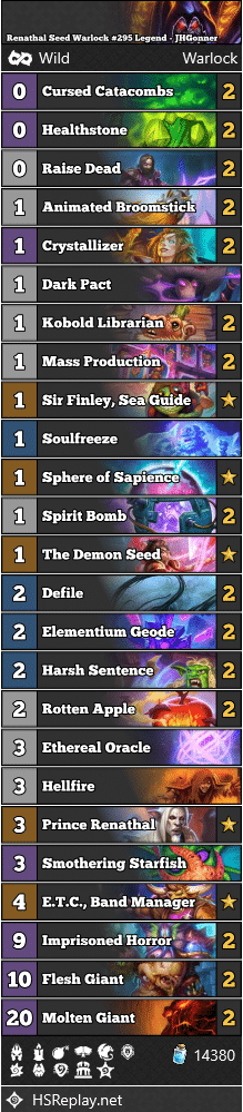 Renathal Seed Warlock #295 Legend - JHGonner