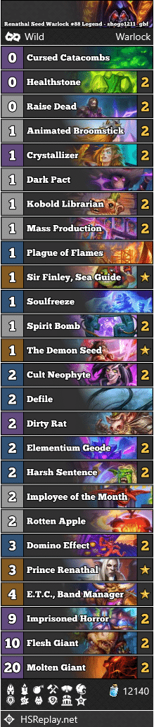Renathal Seed Warlock #88 Legend - shogo1211_gbf