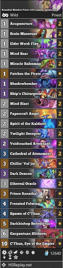 Renathal Shadow Priest #101 Legend - Unknown
