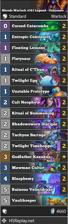 Shreds Warlock #163 Legend - Unknown