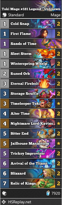 Toki Mage #181 Legend - Unknown