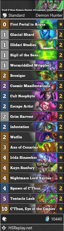 Void C'thun Demon Hunter #9 Legend - Unknown