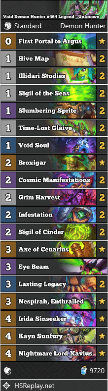 Void Demon Hunter #464 Legend - Unknown