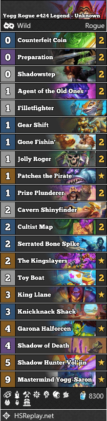 Yogg Rogue #424 Legend - Unknown