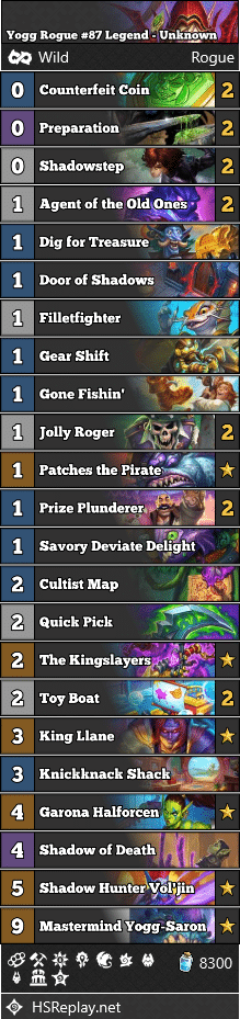 Yogg Rogue #87 Legend - Unknown