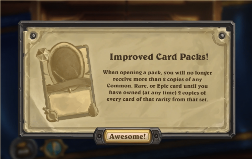 Improved Card Packs